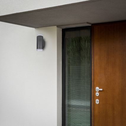 Brilagi - Applique da esterno LED RGBW dimmerabile MATERA 2xGU10/6W/230V 3000K IP54 antracite + telecomando