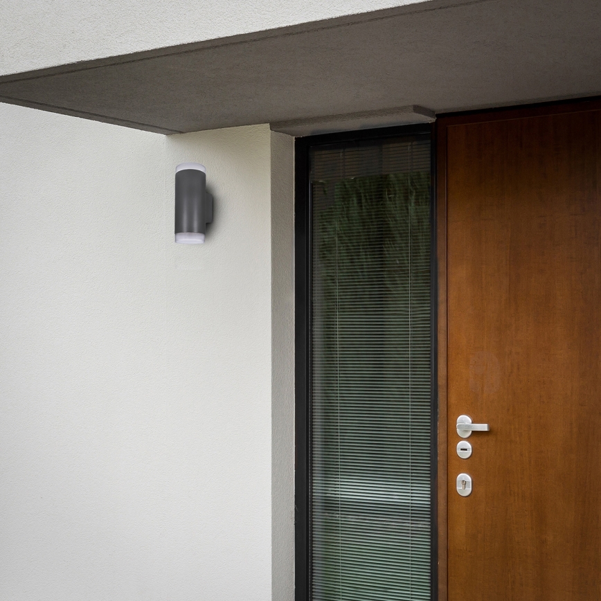 Brilagi - Applique da esterno LED RGBW dimmerabile MATERA 2xGU10/6W/230V 3000K IP54 antracite + telecomando