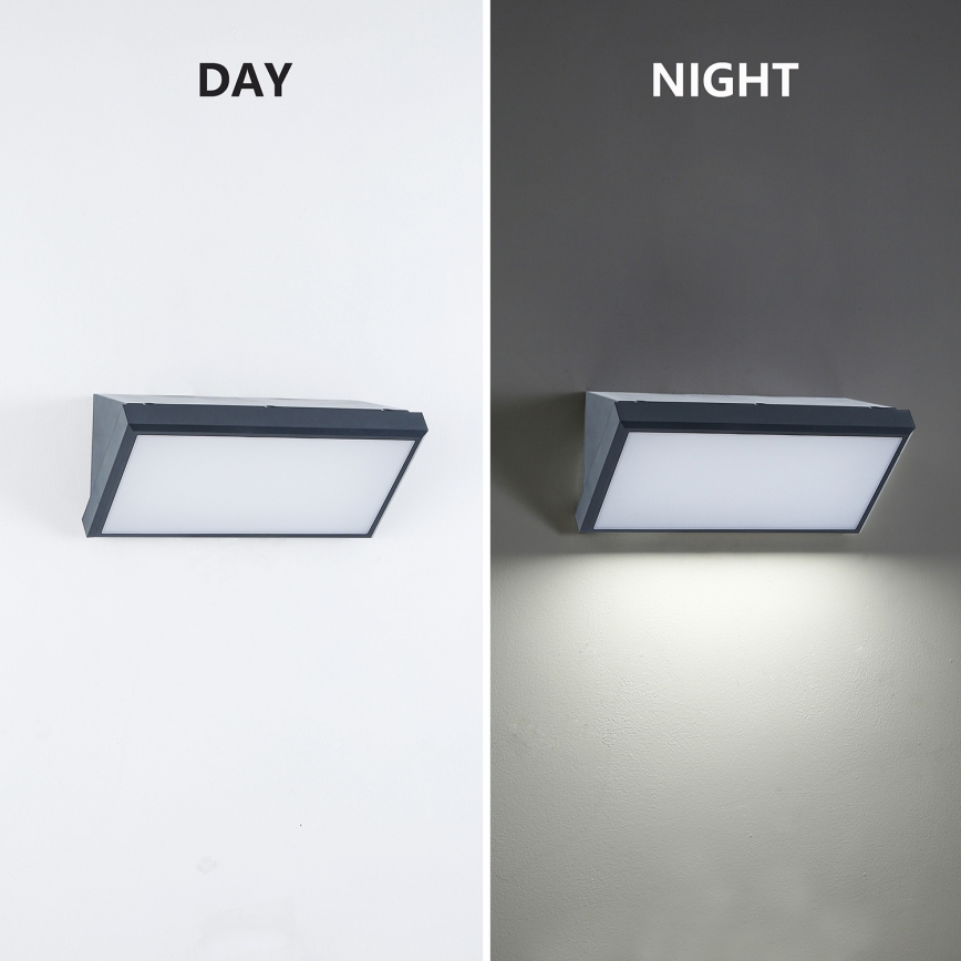 BRILAGI - LED RGBW dimmerabile applique da esterno TRIANGLE 1xE27/12W/230V 2700-6500K IP65 antracite