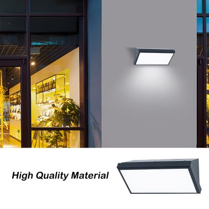 Brilagi - LED RGBW dimmerabile applique da esterno TRIANGLE 1xE27/15W/230V 2700-6500K IP65 antracite