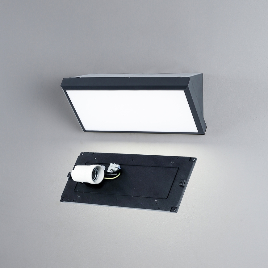 Brilagi - LED RGBW dimmerabile applique da esterno TRIANGLE 1xE27/15W/230V 2700-6500K IP65 antracite