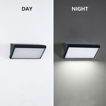 Brilagi - LED RGBW applique da esterno dimmerabile TRIANGLE 1xE27/15W/230V 2700-6500K IP65 nero