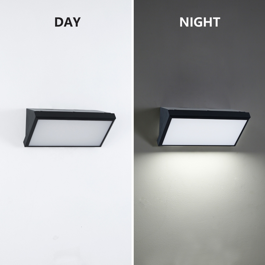 Brilagi - LED RGBW applique da esterno dimmerabile TRIANGLE 1xE27/15W/230V 2700-6500K IP65 nero