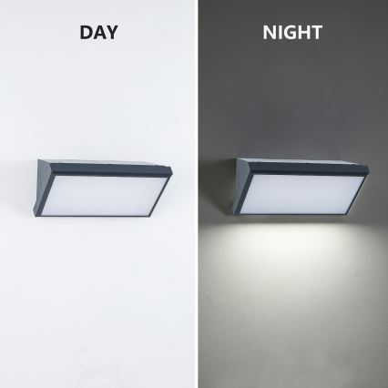 Brilagi - LED RGBW dimmerabile applique da esterno TRIANGLE 1xE27/9W/230V 2700-6500K IP65 antracite