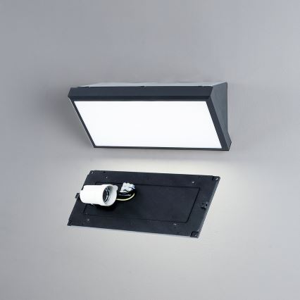 Brilagi - LED RGBW dimmerabile applique da esterno TRIANGLE 1xE27/9W/230V 2700-6500K IP65 antracite