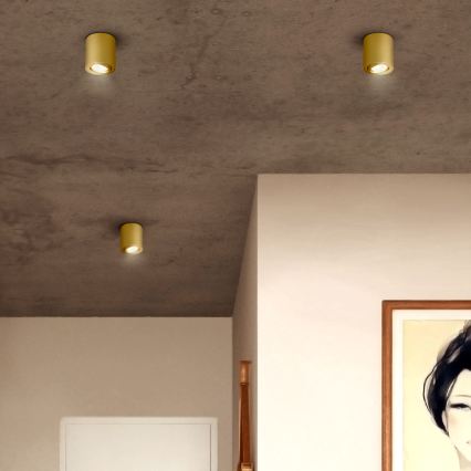 Brilagi - Faretto LED RGBW dimmerabile MIA 1xGU10/6W/230V 3000K 84x80 mm oro + telecomando