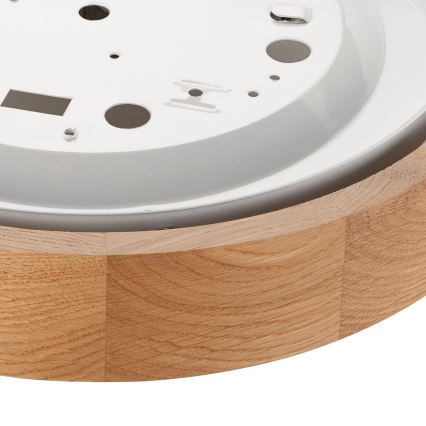 Brilagi - Plafoniera LED RGBW dimmerabile CARVALHO 1xE27/9W/230V 2700-6500K Wi-Fi rovere diam. 27,5 cm