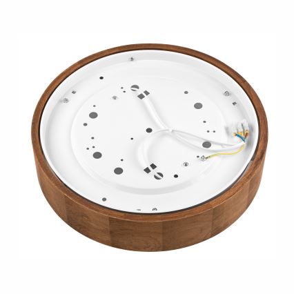 Brilagi - Plafoniera LED RGBW dimmerabile CARVALHO 2xE27/15W/230V 2700-6500K Wi-Fi rovere Ø 37,5 cm