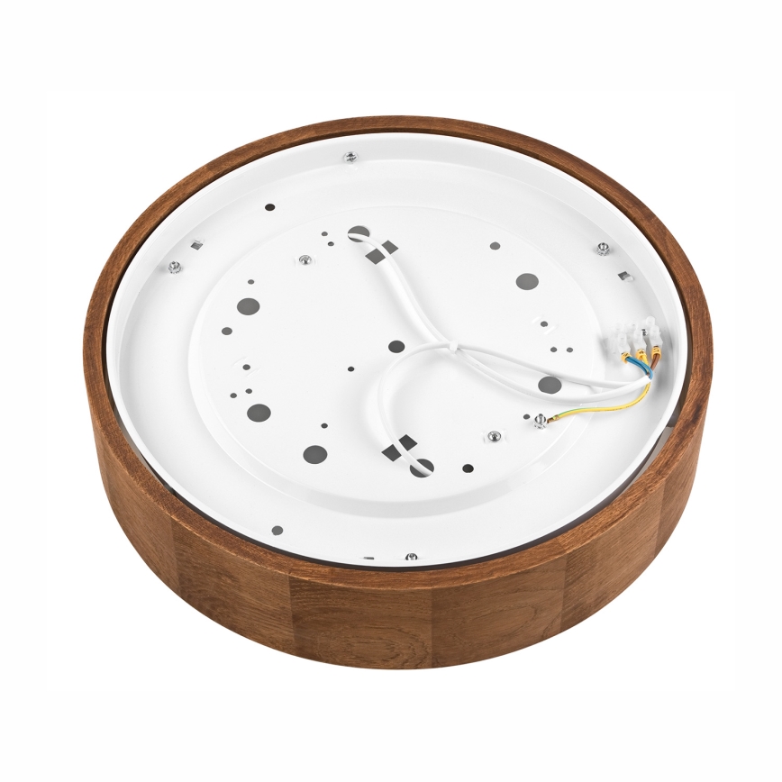 Brilagi - Plafoniera LED RGBW dimmerabile CARVALHO 2xE27/15W/230V 2700-6500K Wi-Fi rovere Ø 37,5 cm