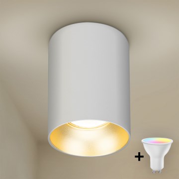 Brilagi - LED RGBW Faretto dimmerabile TRINE 1xGU10/4,8W/230V 3000K bianco/oro + telecomando