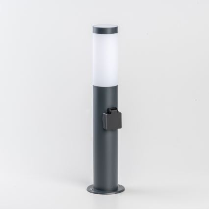 BRILAGI - Lampada da esterno LED RGBW dimmerabile con presa integrata ELIA 1xE27/6,5W/230V 2700-6500K IP44 Wi-Fi 50 cm antracite