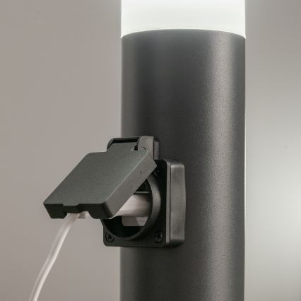 BRILAGI - Lampada da esterno LED RGBW dimmerabile con presa integrata ELIA 1xE27/6,5W/230V 2700-6500K IP44 Wi-Fi 50 cm antracite