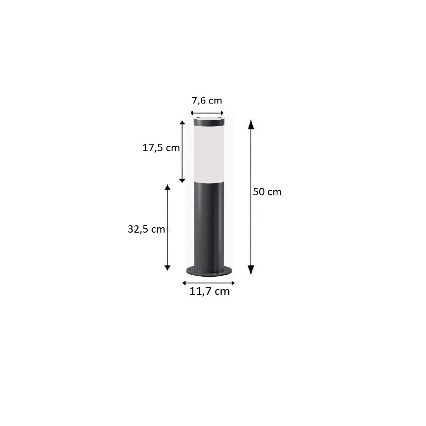 BRILAGI - Lampada da esterno dimmerabile LED RGBW ELIA 1xE27/6,5W/230V 2700-6500K IP44 Wi-Fi 50 cm antracite