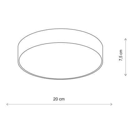 Brilagi - Plafoniera da bagno LED RGBW dimmerabile CLARE 1xE27/9W/230V 2700-6500K Ø 20 cm IP54 Wi-Fi beige