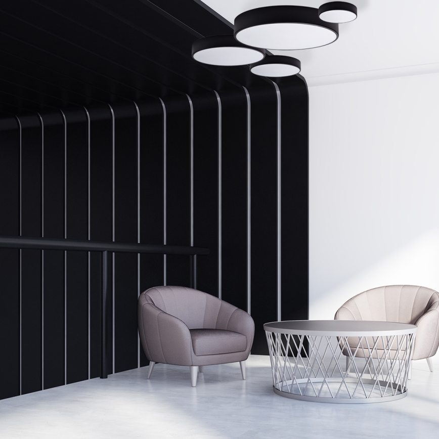 Brilagi - Plafoniera da bagno LED RGBW dimmerabile CLARE 2xE27/9W/230V 2700-6500K Ø 30 cm IP54 Wi-Fi nero