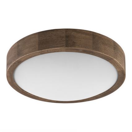 Brilagi - Lampada da soffitto dimmerabile LED RGBW CARVALHO SLIM 1xE27/9W/230V 2700-6500K Wi-Fi rovere Ø 27 cm