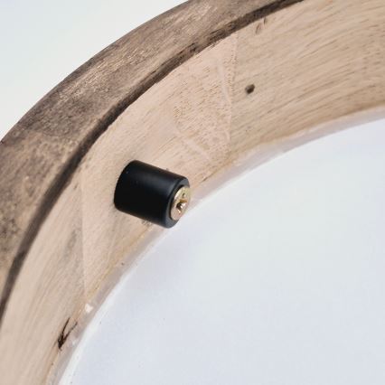 Brilagi - Lampada da soffitto dimmerabile LED RGBW CARVALHO SLIM 1xE27/9W/230V 2700-6500K Wi-Fi rovere Ø 27 cm