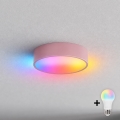 BRILAGI - LED RGBW Plafoniera dimmerabile CLARE 1xE27/12W/230V Ø 20 cm rosa