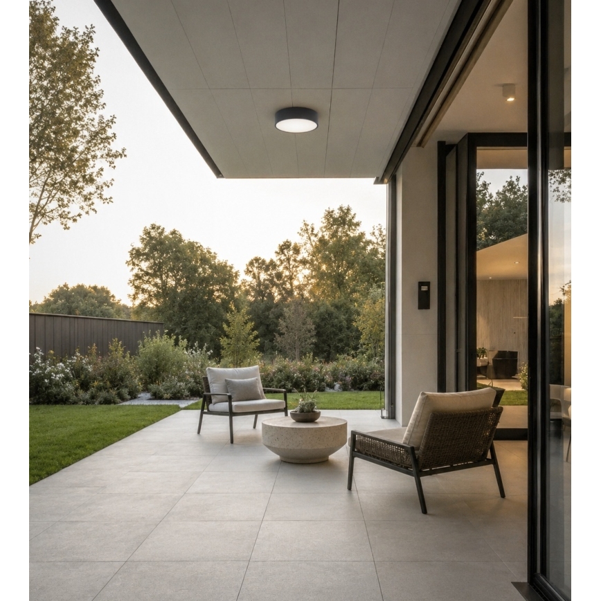 BRILAGI - Plafoniera da bagno LED RGBW dimmerabile CLARE 3xE27/12W/230V Ø 40 cm antracite IP54