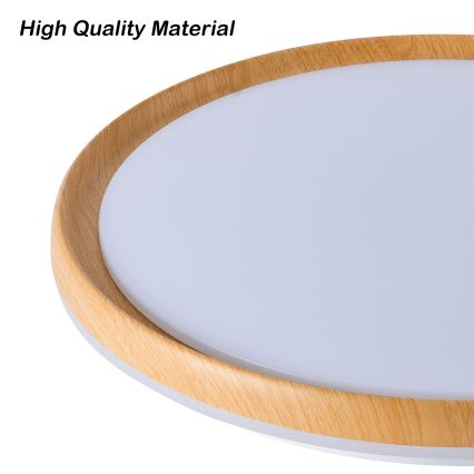 Brilagi - Plafoniera LED dimmerabile RIVO LED/72W/230V 3000–6000K effetto legno Ø 50 cm + telecomando