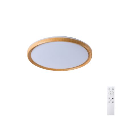 Brilagi - Plafoniera LED dimmerabile RIVO LED/72W/230V 3000–6000K effetto legno Ø 50 cm + telecomando