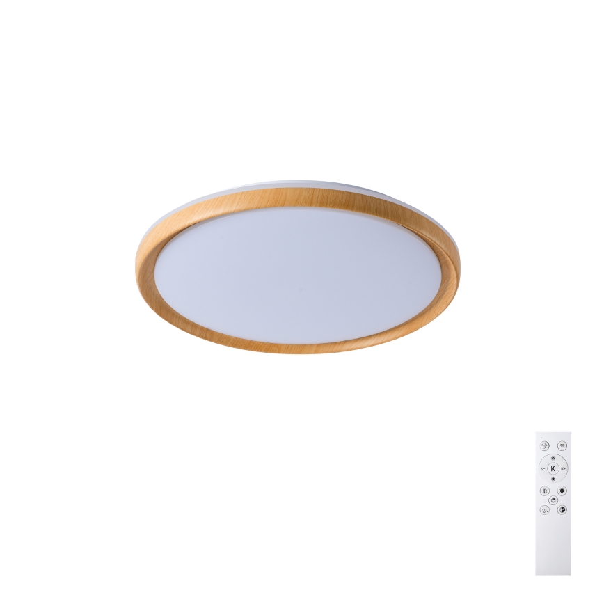 Brilagi - Plafoniera LED dimmerabile RIVO LED/72W/230V 3000–6000K effetto legno Ø 50 cm + telecomando