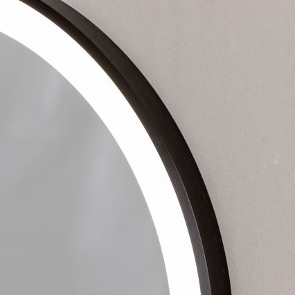 Brilagi - Specchio da bagno LED CANZO LED/25W/230V 50x80 cm nero IP44 CRI 90 dimmerabile + CCT