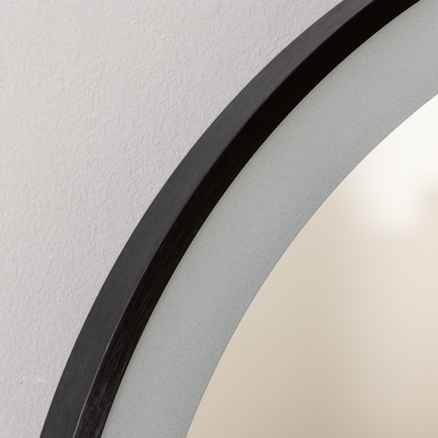Brilagi - Specchio da bagno LED CANZO LED/25W/230V 50x80 cm nero IP44 CRI 90 dimmerabile + CCT