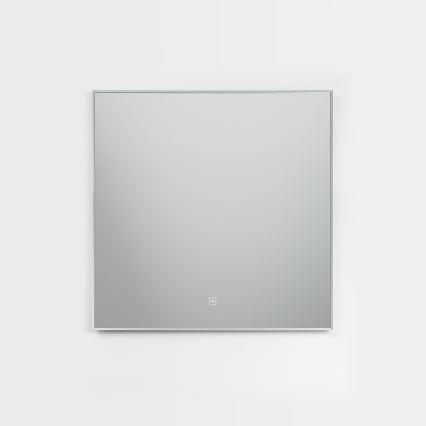 Brilagi - Specchio da bagno LED DESIO LED/24W/230V 60x60 cm argento IP44 CRI 90 dimmerabile + CCT