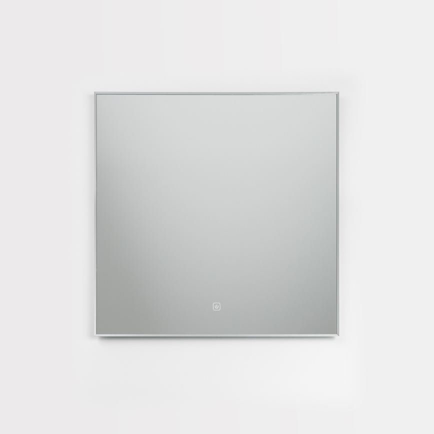 Brilagi - Specchio da bagno LED DESIO LED/24W/230V 60x60 cm argento IP44 CRI 90 dimmerabile + CCT