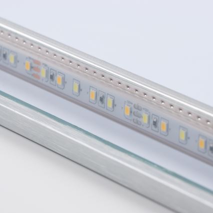 Brilagi - Specchio da bagno LED DESIO LED/24W/230V 60x60 cm argento IP44 CRI 90 dimmerabile + CCT