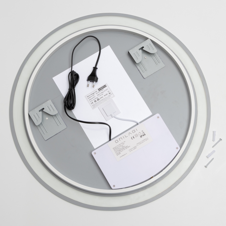 Brilagi - Specchio da bagno riscaldato LED AVA ECO LED/11,5W/230V Ø 60 cm IP44 CRI 90 dimmerabile + CCT