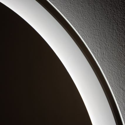 Brilagi - Specchio da bagno riscaldato a LED AVA PRO, 18,5 W / 230 V, Ø 60 cm, IP44, CRI 90, dimmerabile + CCT, antiappannamento integrato