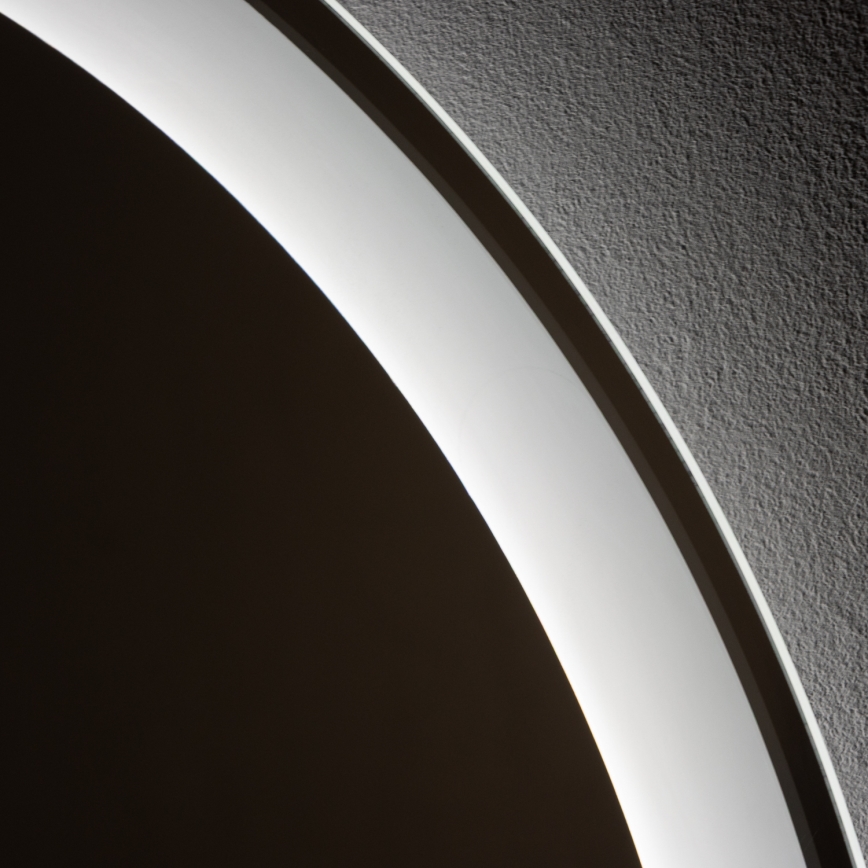 Brilagi - Specchio da bagno riscaldato a LED AVA PRO, 18,5 W / 230 V, Ø 60 cm, IP44, CRI 90, dimmerabile + CCT, antiappannamento integrato