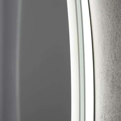 Brilagi - Specchio da bagno riscaldato a LED AVA PRO, 18,5 W / 230 V, Ø 60 cm, IP44, CRI 90, dimmerabile + CCT, antiappannamento integrato