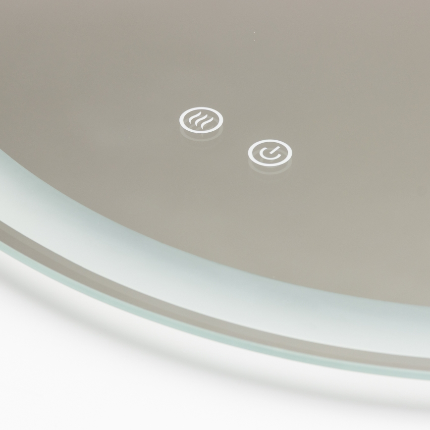 Brilagi - Specchio da bagno riscaldato a LED AVA PRO, 18,5 W / 230 V, Ø 60 cm, IP44, CRI 90, dimmerabile + CCT, antiappannamento integrato