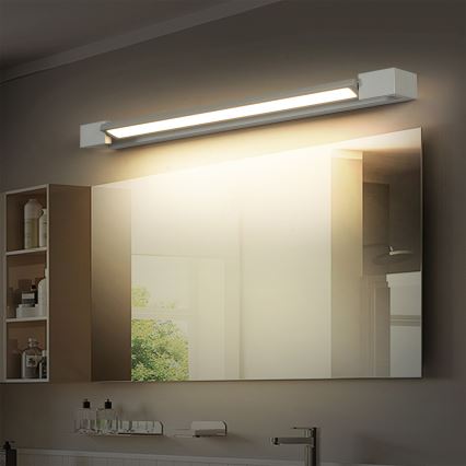 Brilagi - Illuminazione LED per specchio da bagno AQUA LINE LED/18W/230V 60 cm IP44 cromo opaco CRI 90