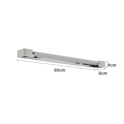 Brilagi - Illuminazione LED per specchio da bagno AQUA LINE LED/18W/230V 60 cm IP44 cromo lucido