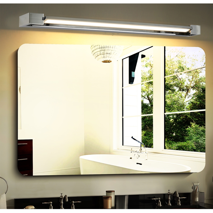 Brilagi - Illuminazione a LED per specchio da bagno AQUA LINE LED/24W/230V 90 cm IP44 cromo lucido CRI 90
