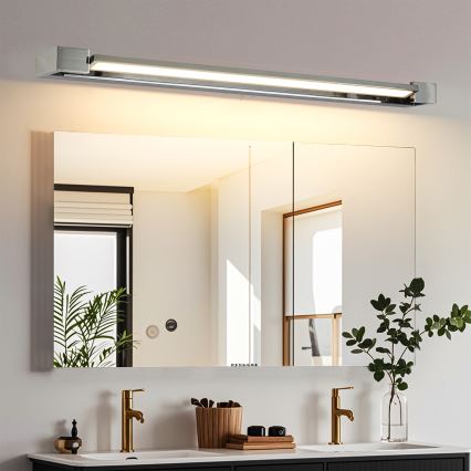 Brilagi - Illuminazione a LED per specchio da bagno AQUA LINE LED/24W/230V 90 cm IP44 cromo lucido CRI 90