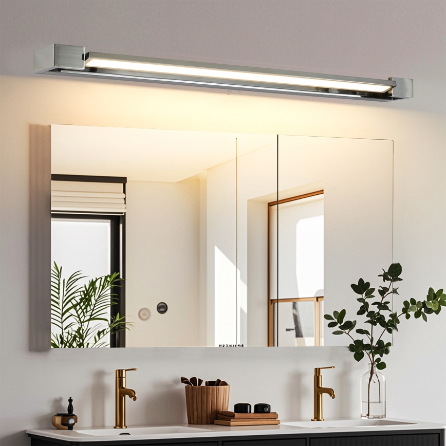 Brilagi - Illuminazione a LED per specchio da bagno AQUA LINE LED/24W/230V 90 cm IP44 cromo lucido CRI 90