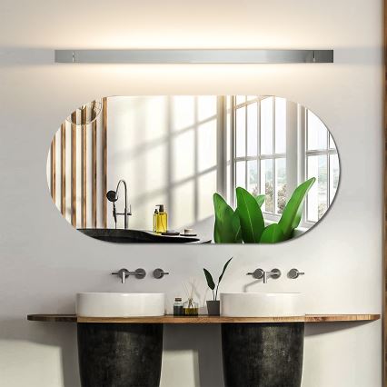 Brilagi - Illuminazione a LED per specchio da bagno AQUA LINE LED/24W/230V 90 cm IP44 cromo lucido CRI 90