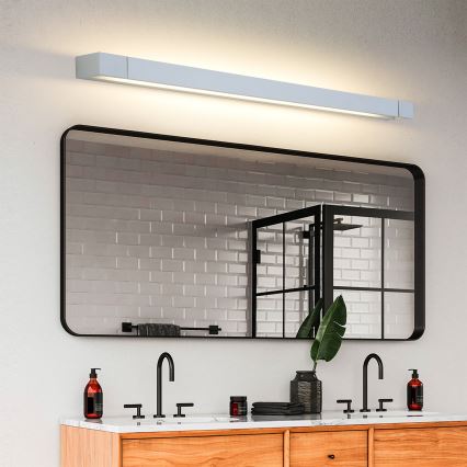 Brilagi - Illuminazione LED per specchio da bagno AQUA LINE LED/24W/230V 90 cm IP44 cromo opaco CRI 90