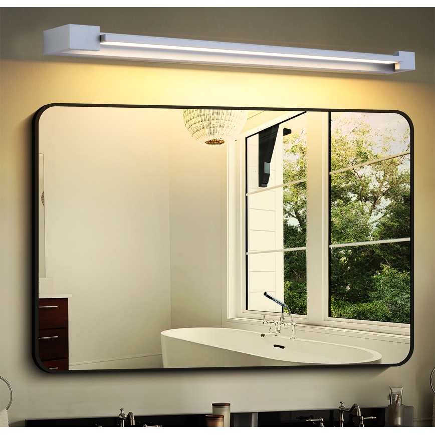 Brilagi - Illuminazione LED per specchio da bagno AQUA LINE LED/24W/230V 90 cm IP44 cromo opaco CRI 90