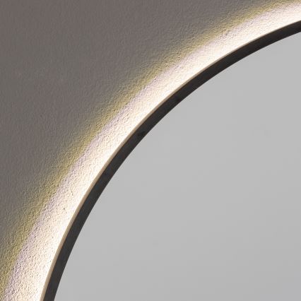 Brilagi - Specchio da bagno NOVARA LED/19W/230V Ø 60 cm nero IP44 CRI 90 dimmerabile + CCT