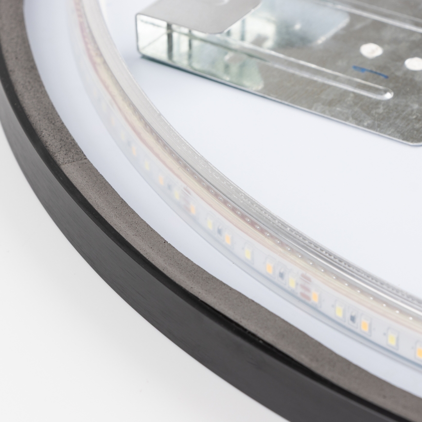 Brilagi - Specchio da bagno NOVARA LED/19W/230V Ø 60 cm nero IP44 CRI 90 dimmerabile + CCT