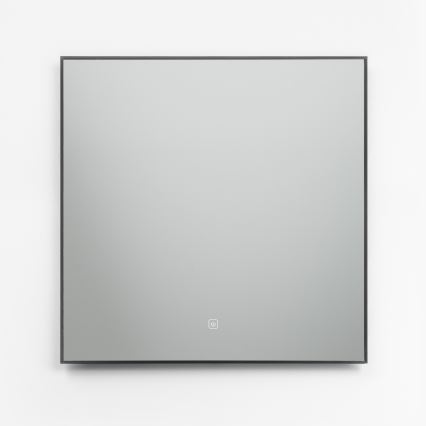 Brilagi - Specchio da bagno LED SUELLO LED/24W/230V 60x60 cm nero IP44 CRI 90 dimmerabile + CCT