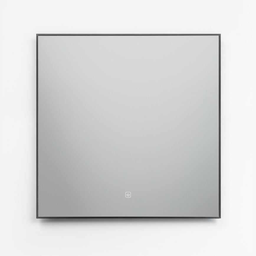 Brilagi - Specchio da bagno LED SUELLO LED/24W/230V 60x60 cm nero IP44 CRI 90 dimmerabile + CCT