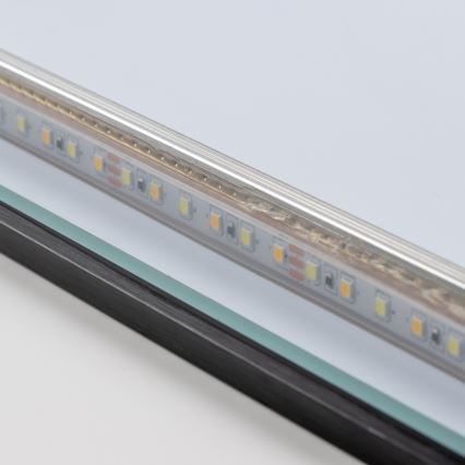 Brilagi - Specchio da bagno LED SUELLO LED/24W/230V 60x60 cm nero IP44 CRI 90 dimmerabile + CCT