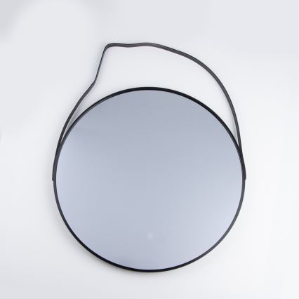 Brilagi - Specchio da bagno LED VERESE LED/19W/230V Ø 60 cm nero IP44 CRI 90 dimmerabile + CCT